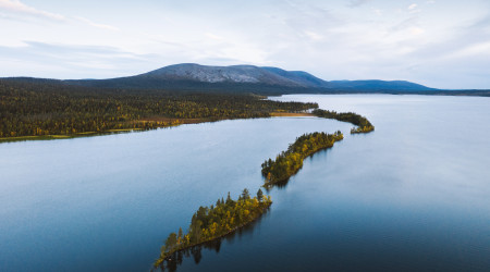 Ilmakuva Pallasjärvestä.