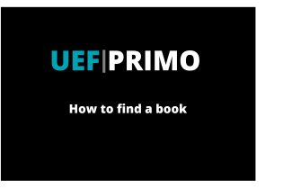 UEF Primo how to find a book.