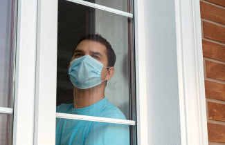 Self-isolation at home.