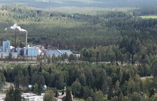 Ilmakuva Ilomantsin kirkonkylästä