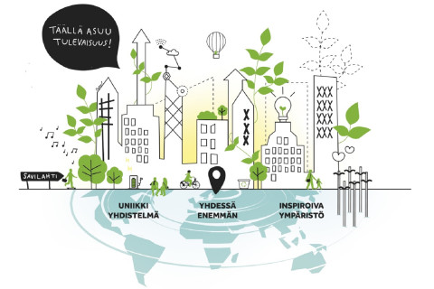 Piirroskuva Savilanden visiosta