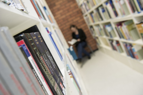 Library shelves