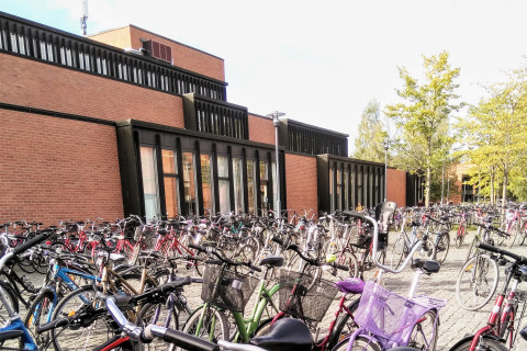 Polkupyöriä Carelian edustalla