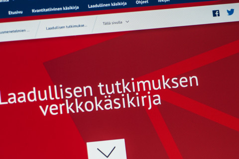 Laadullisen tutkimuksen verkkokäsikirjan etusivu.