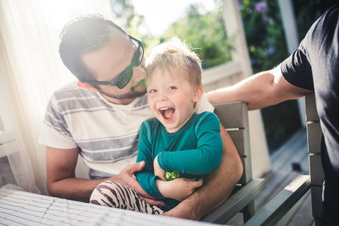 Child with parents