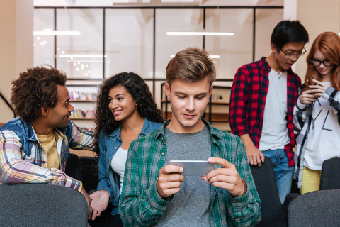 Kansainvälisiä opiskelijoita.