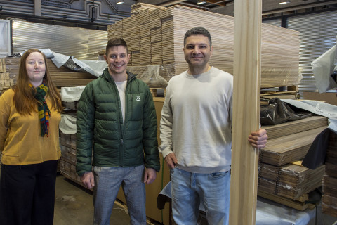 Aleksandra Bokareva, Pauli Turunen and Mohammad Azarmi in group photo