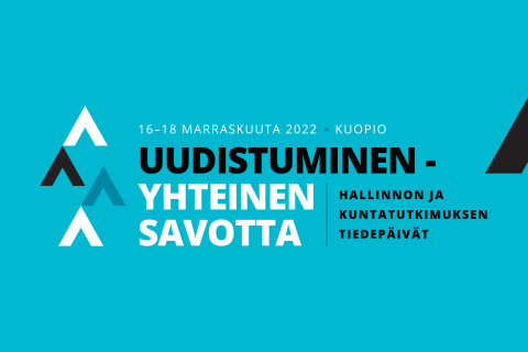 Hallinnon ja kuntatutkimuksen tiedepäivien mainos