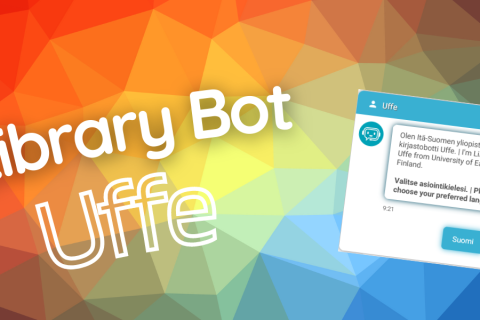 Kuvituskuva kirjastobotti Uffesta