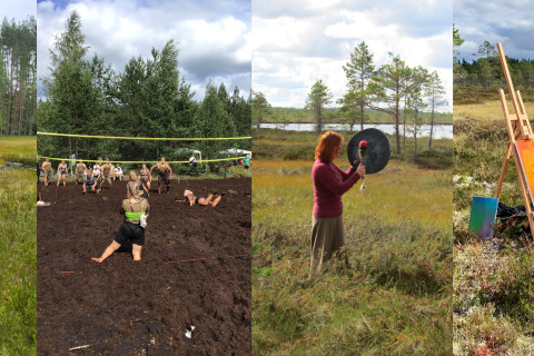 Aktiviteetteja suolla.