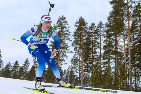 Ampumahiihtäjä ja matematiikan opiskelija Sofia Sorjonen. Kuva: Esa Kinnunen