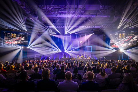 Audience following the programme at Nordic Business Forum 2024