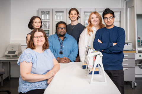 The RNatives laboratory team photographed at the company's premises.