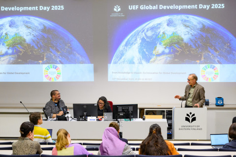 Vice Rector Jussi Pihlajamäki opening the event.
