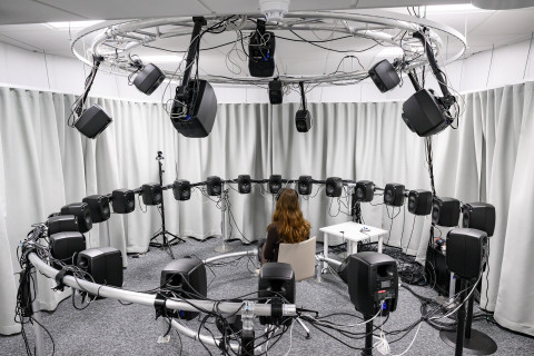 Kuulontutkimuslaboratorio Kuopion kampuksella.