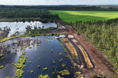 Ilmakuva Kontiolahden Kyyrönsuosta kesällä