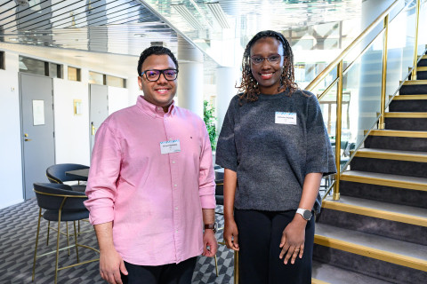 Ahmed Mohamed and Catherine Kayonga.