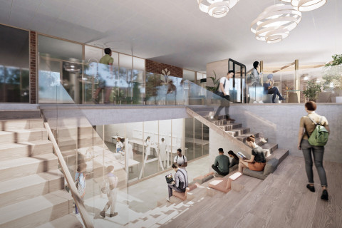Havainnekuva Itä-Suomen yliopiston kampuskehittämisestä. KUVA: ARCO Architecture Company
