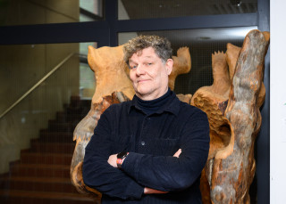 Simo Häyrynen Joensuun kampuksella.