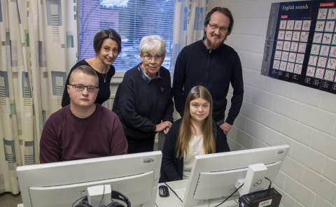 Alexandra Belikova, Marja Jänis, Juha Lång, Johannes Kosonen ja Roosa Kyllönen.