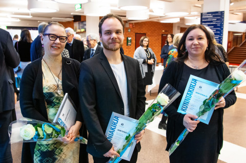 Maria Kämäri, Henri Niskanen ja Katja Vilhunen