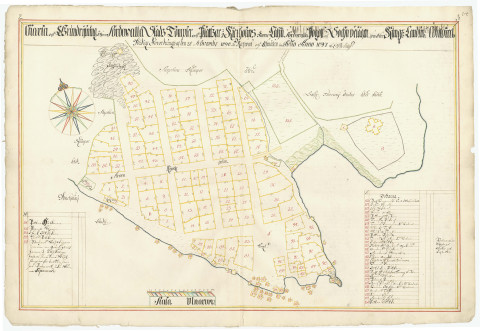 Sortavalan kaupungin karttakuva vuodelta 1697.