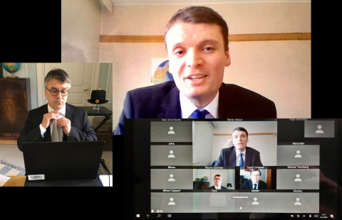 Screenshot of an online public examination