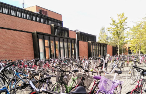 Polkupyöriä Carelian edustalla