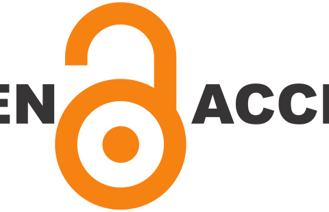Open access logo. Text and open padlock symbol.