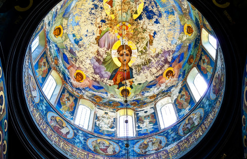 Monasterys window on the roof.