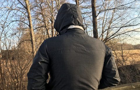 Man standing alone outdoors