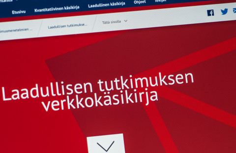 Laadullisen tutkimuksen verkkokäsikirjan etusivu.