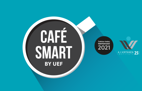 Kuvassa Tiedekahvilan logo