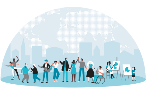 ArtWell-hankkeen tunnuskuva.