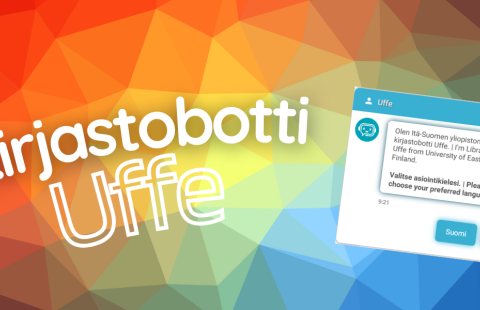 Kuvituskuva kirjastobotti Uffesta