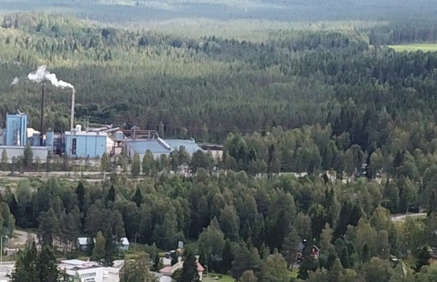 Ilmakuva Ilomantsin kirkonkylästä