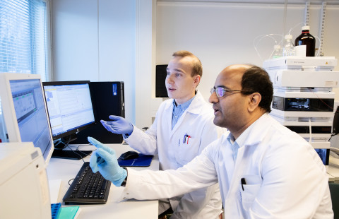  Janne Tampio ja Santosh Adla.