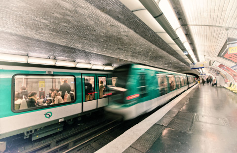 Metro station.