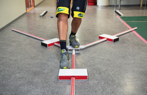 Tasapainon tastausta Y-Balance-testillä.