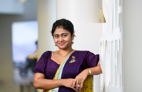 Opiskelija Yoshitha Vidanagamage