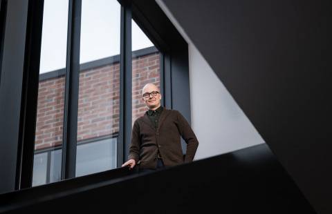 Juhana Venäläinen Joensuun yliopistolla.