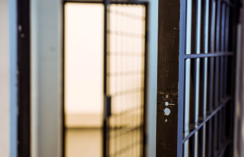 Kalatereita ja näkymä vankilaselliin.