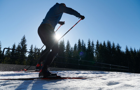 Nordic skiing. 