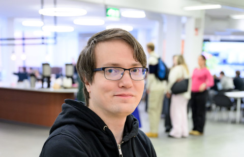 Computer science student Johannes Airaksinen is a representative of YUFE Student Forum.